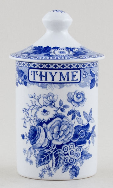 Spice Jar Thyme Blue Rose c1990s